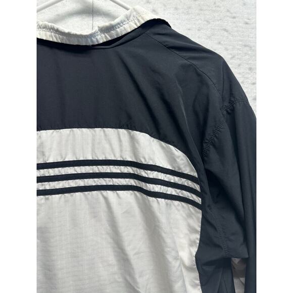 Vintage Adidas Three Stripe Full Zip Running Wind Jacket Medium - Picture 10 of 10